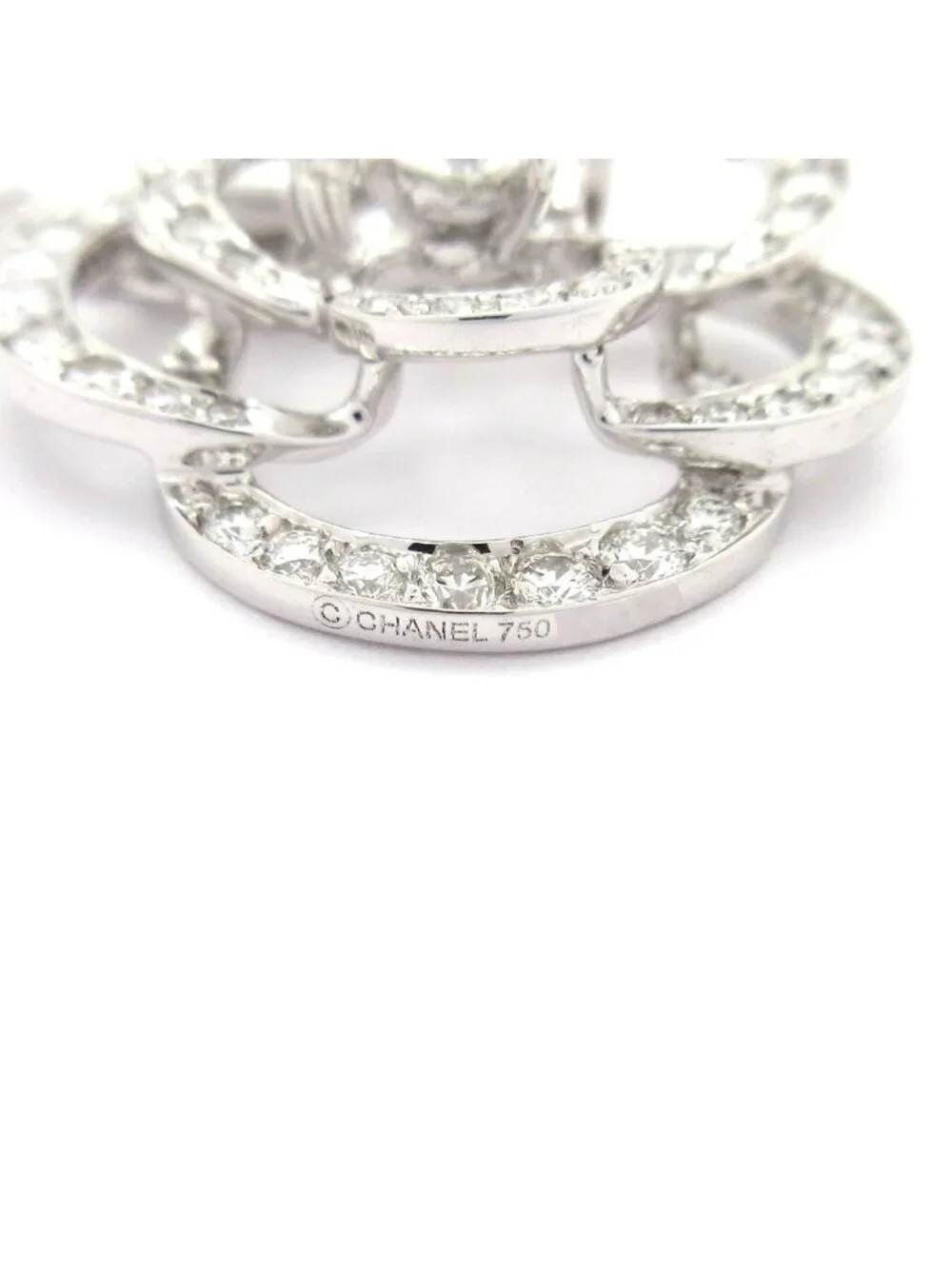Chanel Necklace Camellia Collection 18k White Gold Diamond
